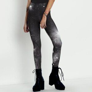 Black Milk Galaxy Mono Toasties Leggings - Size M